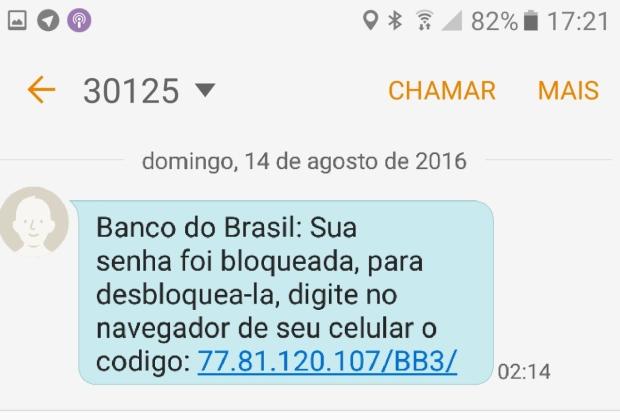 A mensagem vem sendo espalhada pelo menos desde a última sexta-feira (12)