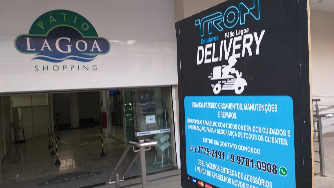 Tron Celulares Pátio Lagoa Shopping oferece serviços via delivery