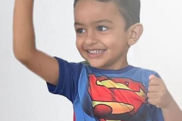 Heitor Amorim, de 4 anos, sobreviveu após ficar mais de 10 minutos submerso em piscina — Foto: Arquivo pessoal 