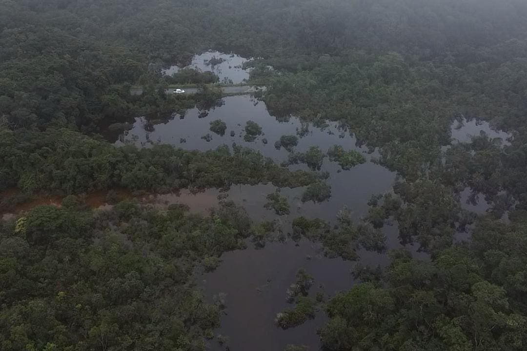 Ainda não se tem previsão para a liberação da estrada. — Foto: Douglas Henrique / Divulgação Santuário do Caraça 