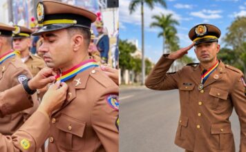Policial de Lagoa Santa é homenageado com a Medalha Alferes Tiradentes, maior honraria da PMMG