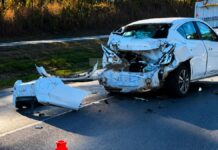 Acidente envolvendo três veículos causa congestionamento na BR-040 em Sete Lagoas