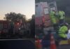 Ônibus tomba na BR-040, em Ribeirão das Neves, e deixa 16 pessoas feridas