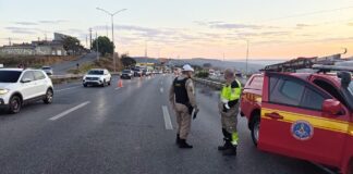 Mulher de 22 anos morre atropelada na MG-10, em Vespasiano; motorista foge sem prestar socorro
