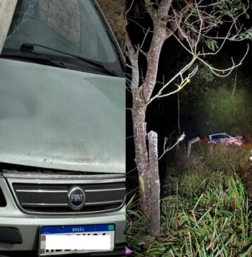 Motorista com sinais de embriaguez bate carro em poste em Ribeirão das Neves